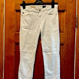 Summer clothing purge. White AG Stevie Ankles